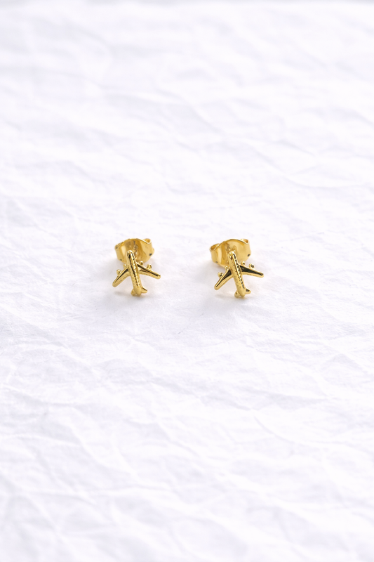 Topos Avión Miniatura Laminados en Oro