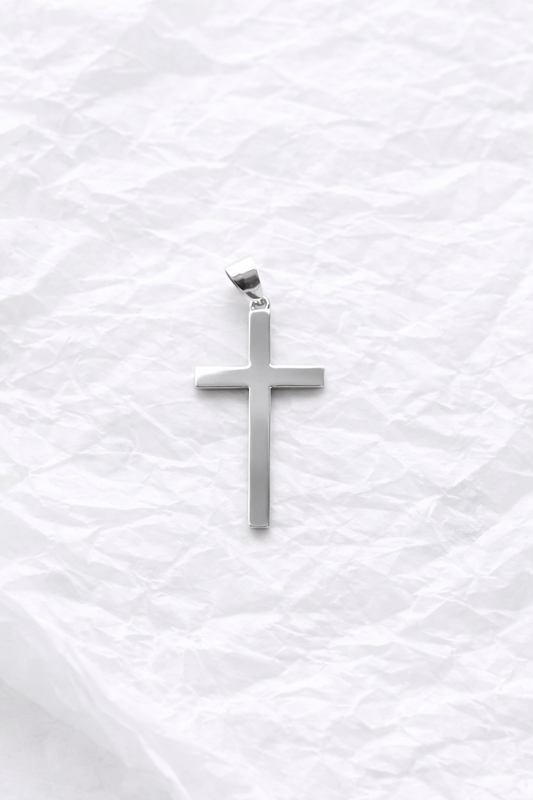 Dije Cruz Minimalista en Plata 925